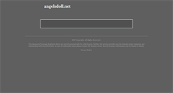 Desktop Screenshot of angelsdoll.net